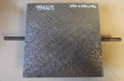 Litinová deska 250x250x70 - zaškrabávaná 