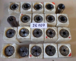 Sada tlakových upínacích kleštin pr.7-32 typ 450E DIN 6388 - chybí pr.17,18,21,23,29,31