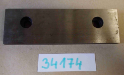 Hladká čelist do strojního svěráku š.160; šikmá, rozteč děr 100 - NEPOUŽITÁ