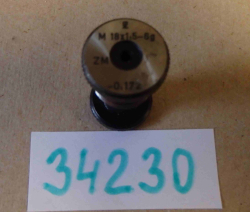 Porovnávací trn k nastavení zmetk. záv. třmenového kalibru M18x1,5-6g