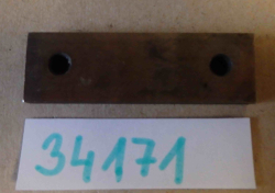 Hladká čelist do strojního svěráku š.80; šikmá, závit M8, rozteč děr 57 - NEPOUŽITÁ