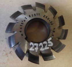 Kotoučová fréza na evolventní ozubení m4x15°x1 Z-12-13