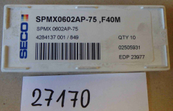Břitová destička SPMX0602AP-75, F40M - SECO, šufle č.5