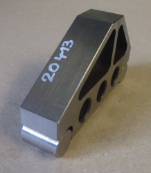 Sinusové pravítko, osová vzdálenost válečků 100 45o