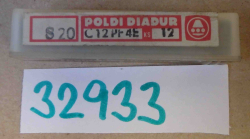 Břitová destička C12PF4ES20 - šufle č.8