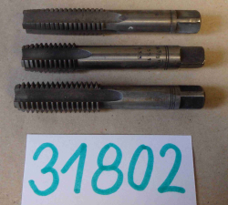 Závitník na Whitworthův závit W5/8", č. 1, 2, 3