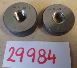 Závitový kroužek M14-6g levý dobrý +zmetkový