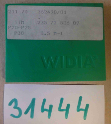 Břitová destička TTM 0.5 M-I P20-P25-P30 - WIDIA - šufle č.28