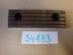 Čelist do strojního svěráku 125x40 šikmá, rozteč děr 80 - POUŽITÁ