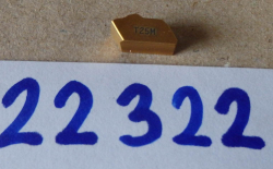 Břitová destička 150.10-5N-16, T25M SECO šufle č.23