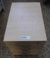 Dřevěná zásuvková skříňka na kolečkách 600x400x550 - MUZEUM