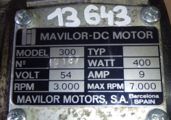 Servomotor MAVILOR-DC model 300